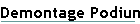 Demontage Podium